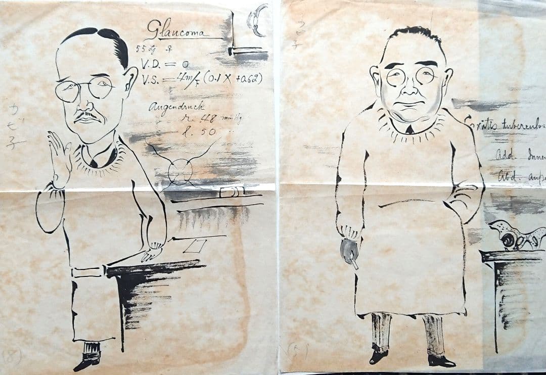 大正時代『風刺画9枚』戯画 似顔絵 近代洋画 日本画 浮世絵 和本 古文書