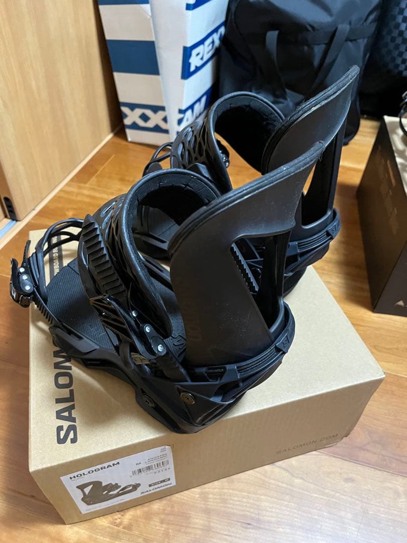 SALOMON スノーボード ビンディング ブラックホログラムM