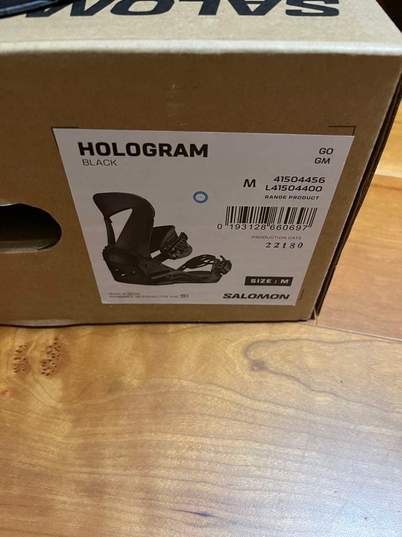 SALOMON スノーボード ビンディング ブラックホログラムM