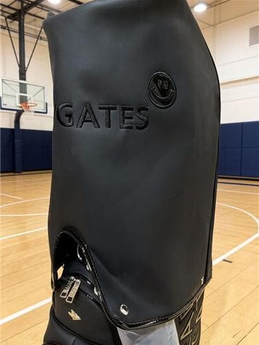 PEARLY GATES ブラックキャディバッグ キャスター付き 合成革