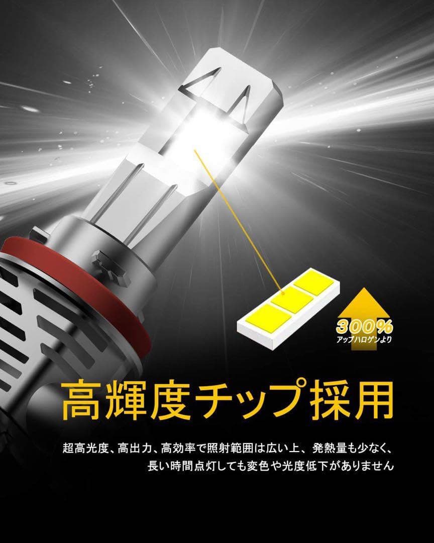 ❣️未使用❣️AUXITO H11 H8 H9 H16 LEDヘッドライト 車用