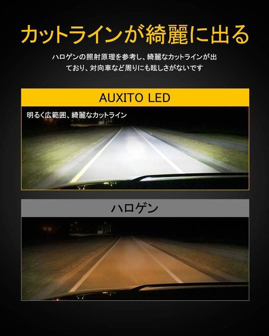 ❣️未使用❣️AUXITO H11 H8 H9 H16 LEDヘッドライト 車用