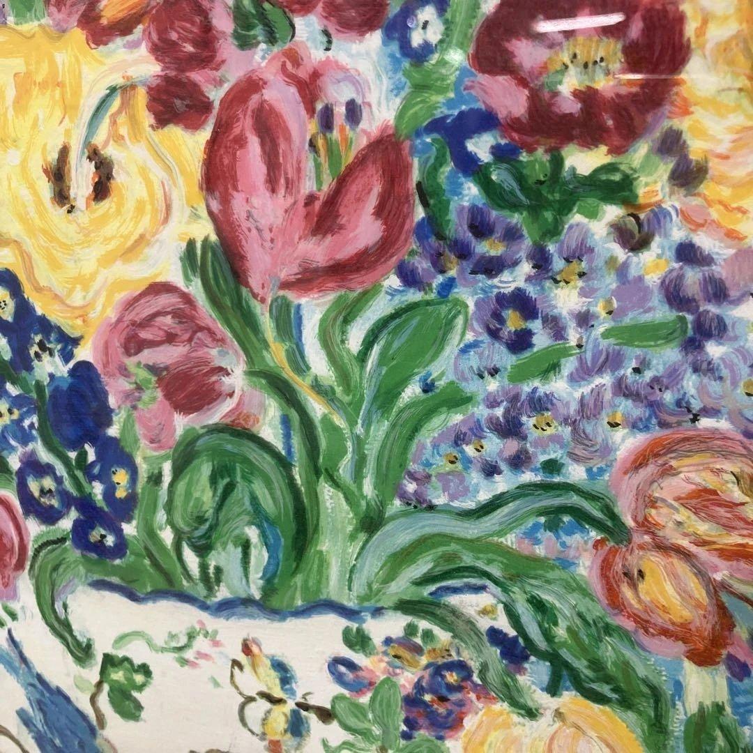 レスリーセイヤー シルクスクリーン花束 Pueto Bouquet サイン入り