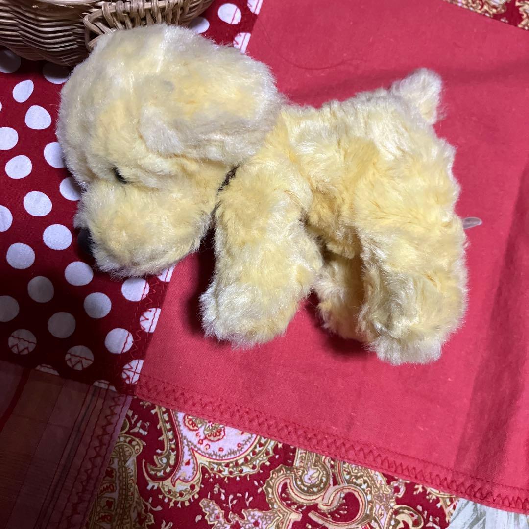 como&rayぬいぐるみ　レトリー　イエロー　レトロぬいぐるみ犬　クタクタ