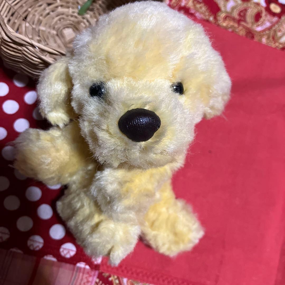 como&rayぬいぐるみ　レトリー　イエロー　レトロぬいぐるみ犬　クタクタ