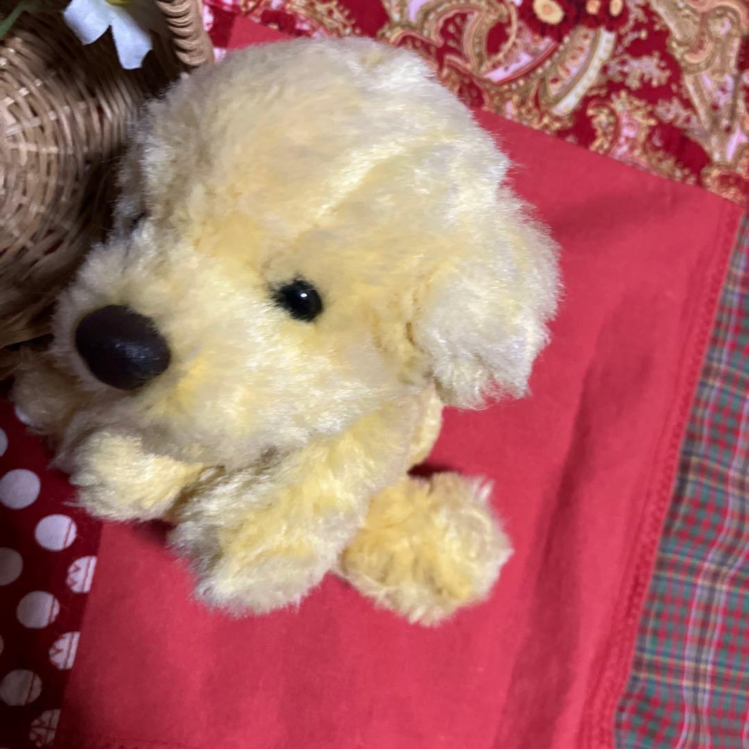 como&rayぬいぐるみ　レトリー　イエロー　レトロぬいぐるみ犬　クタクタ