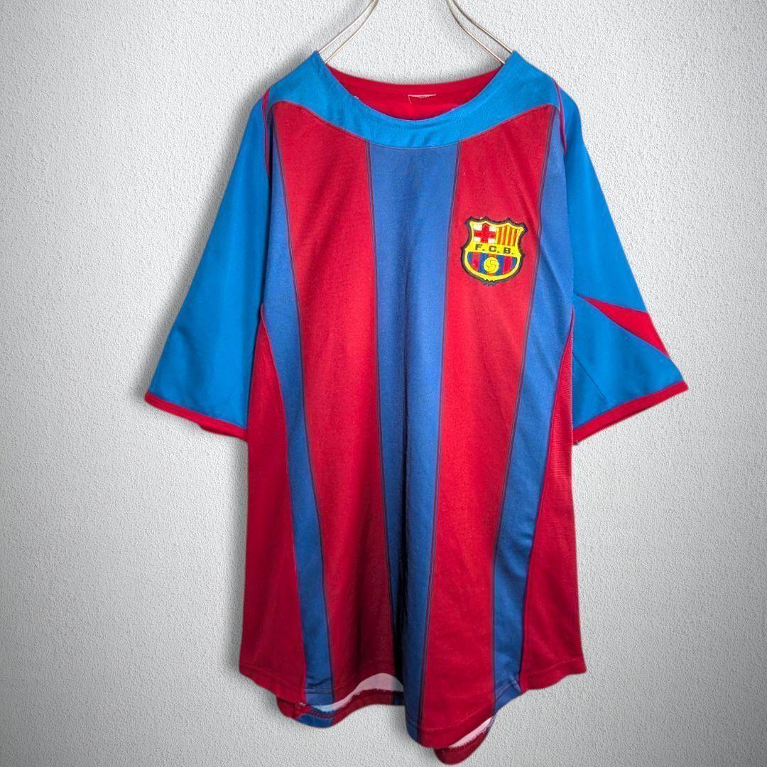 古着　サッカー　ゲームシャツ　ヴィンテージ　バルセロナ　デコ　＃20　メンズXL