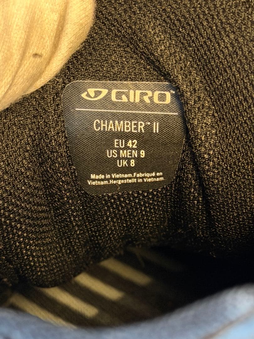 GIRO/ビンディングシューズ/自転車/チャンバー/US9/良品/27cm/迷彩