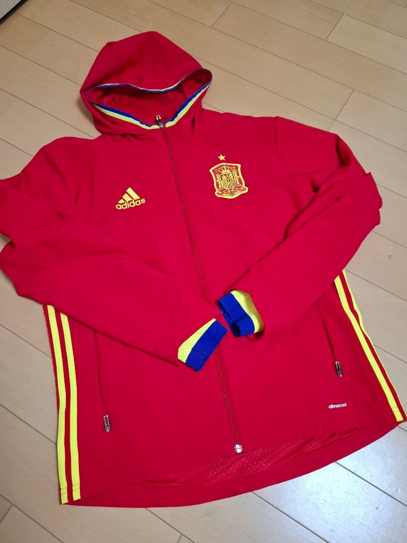 adidas スペイン代表 アンセムジャケット セットアップ サイズO