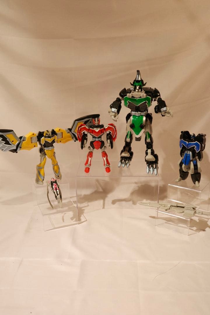 【DXマジレンジャー 4体セット】マジキング他 箱付 当時品
