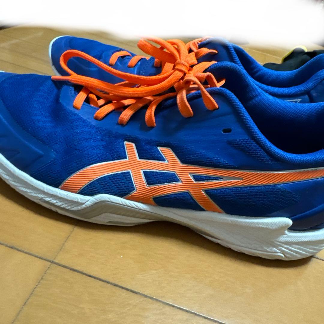 ASICS バレーボールシューズ 青/オレンジ オーダーメイド