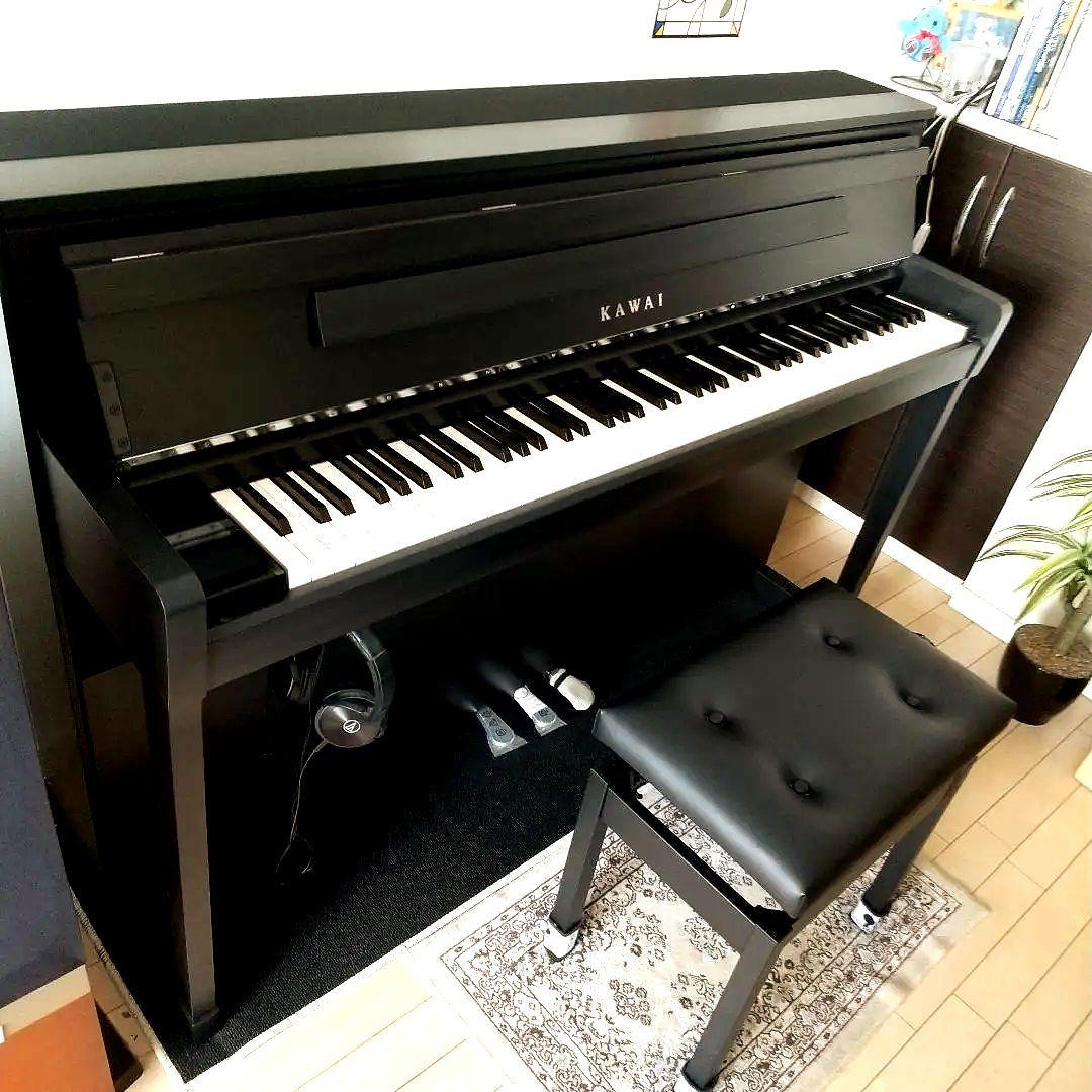 KAWAI ブラック 電子ピアノ 椅子付き