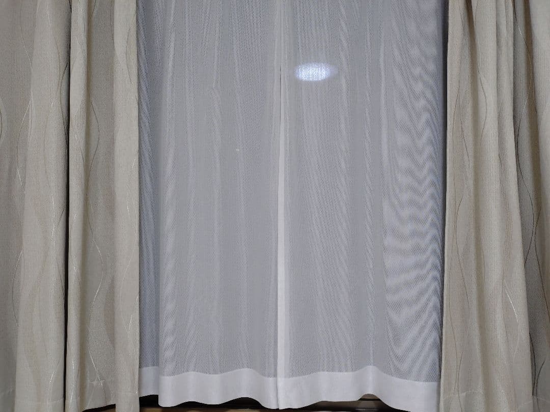 JUSTCURTAINカーテン＆レース2セット（115✕190＆198✕190）