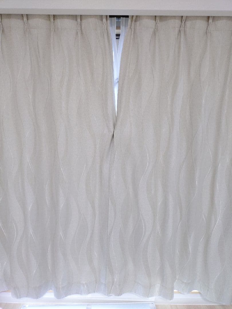 JUSTCURTAINカーテン＆レース2セット（115✕190＆198✕190）