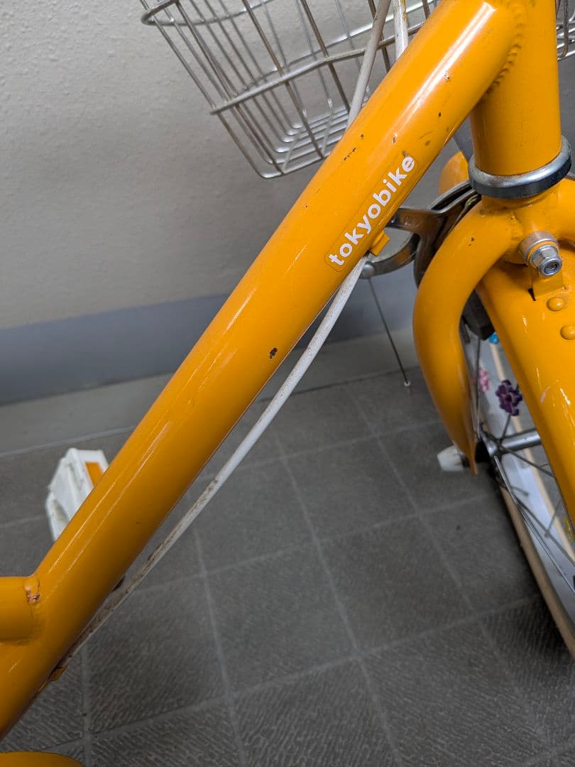 little tokyobike 16インチ タンジェリン前カゴ泥よけ付 手渡し