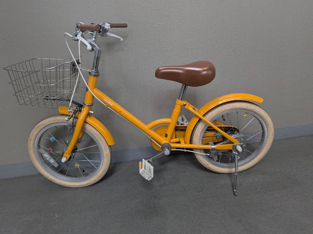 little tokyobike 16インチ タンジェリン前カゴ泥よけ付 手渡し