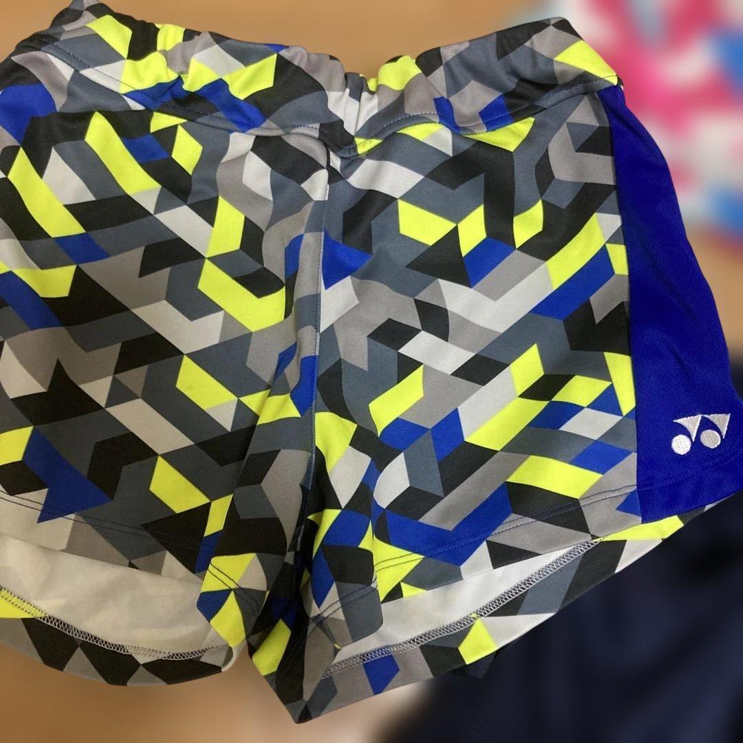 YONEX バドミントン パンツ 3点セット⭐️ヨネックス⭐️紺色柄パン⭐️サイズL