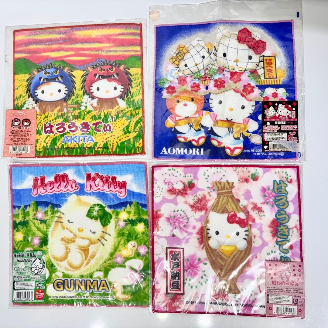 レア多数 ご当地キティ ハンドタオル25枚 新品未使用 地域限定 まとめ売り