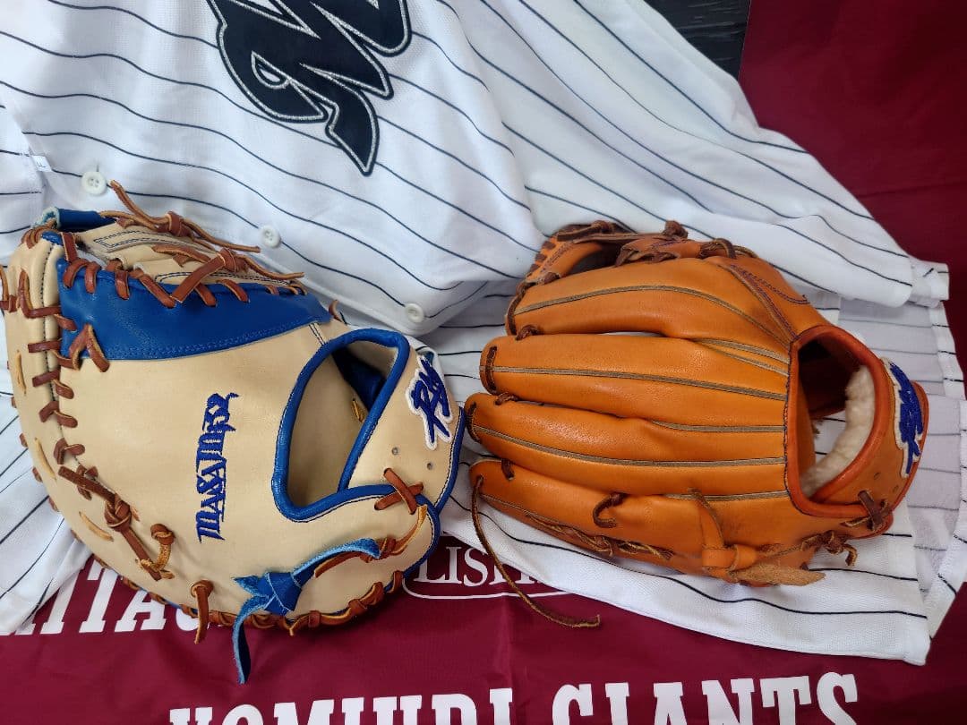 T*君様 NPB ラグデリオン プロ野球選手支給品硬式 グラブ、ミット2点セット