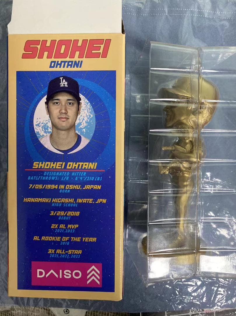 金色 大谷翔平 ゴールト 2024年8月28日 デコピンボブルヘッドア