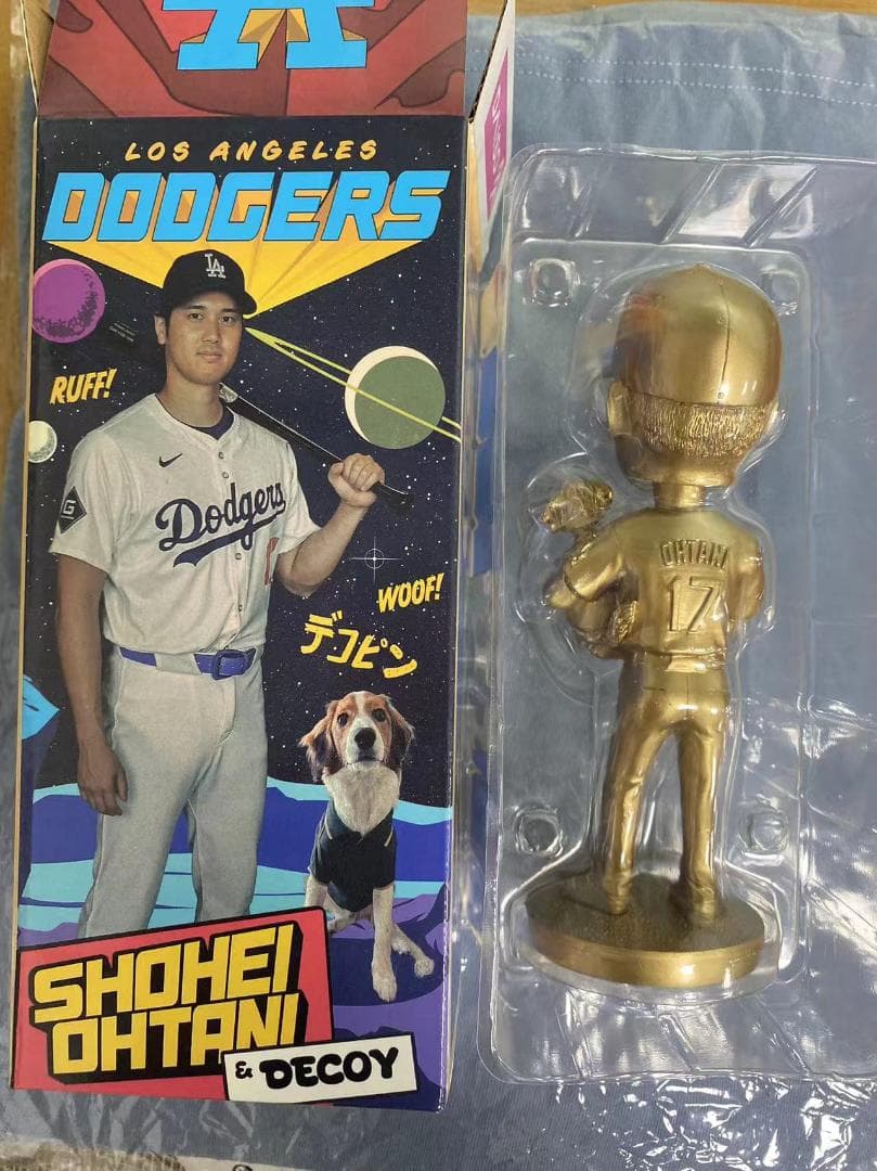 金色 大谷翔平 ゴールト 2024年8月28日 デコピンボブルヘッドア
