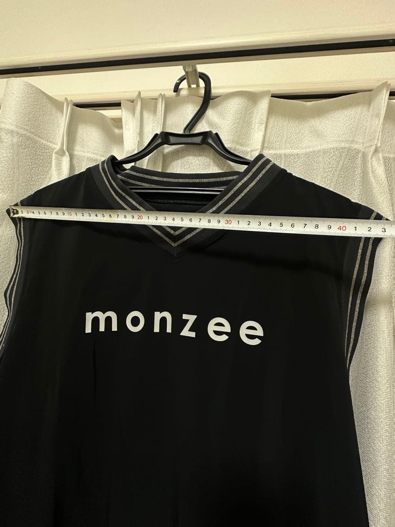 monzee メンズ ベスト M ネイビー
