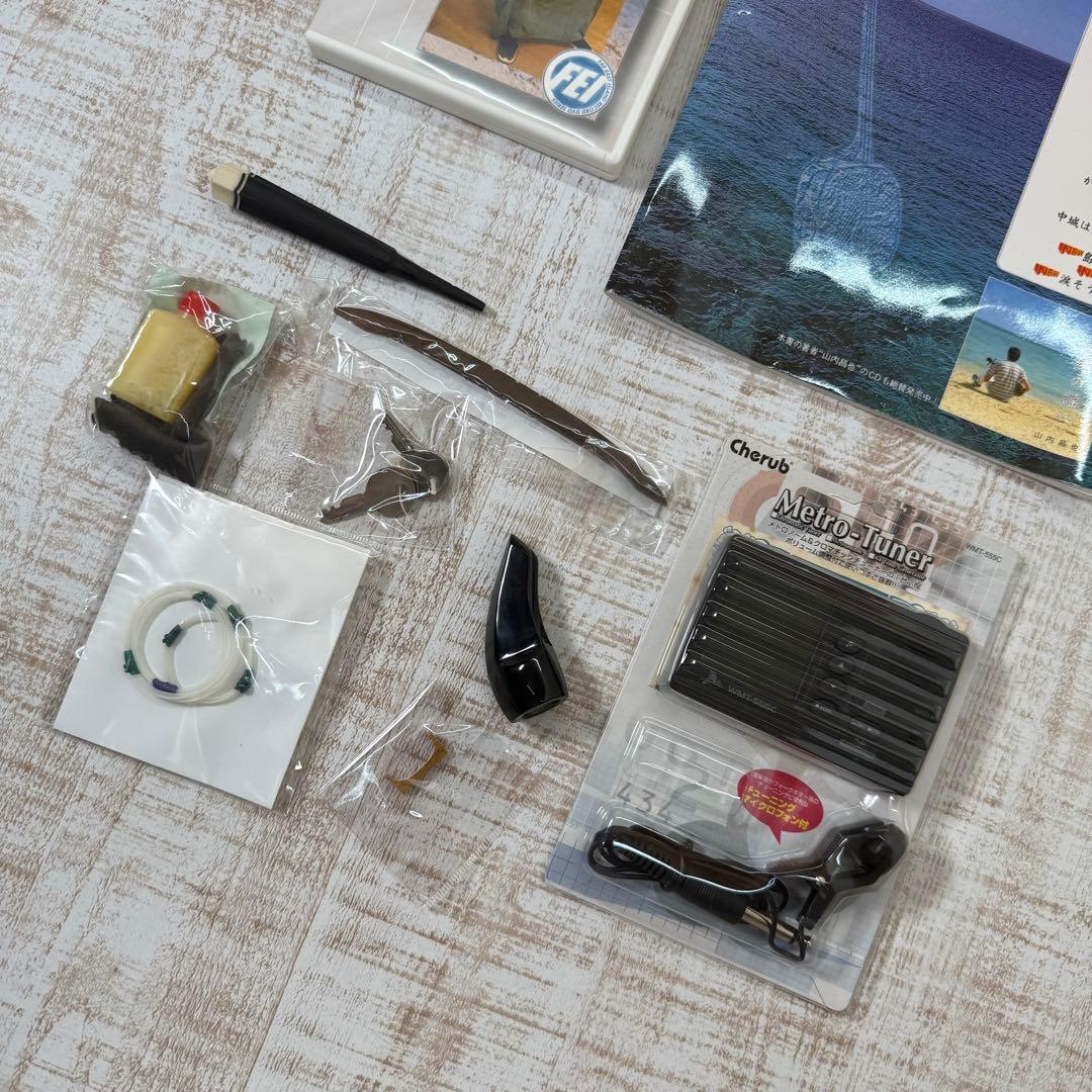 三線 本皮 本革 蛇皮 蛇革 三味線 琉球 沖縄　付属品多数