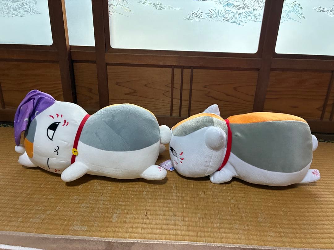 夏目友人帳めちゃでかぬいぐるみニャンコ先生よそ見とおやすみニャンコ先生2体セット