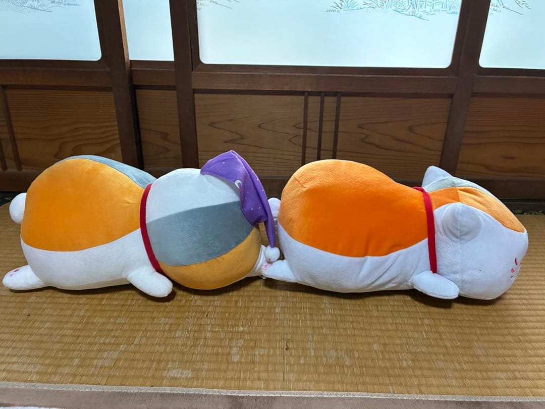 夏目友人帳めちゃでかぬいぐるみニャンコ先生よそ見とおやすみニャンコ先生2体セット