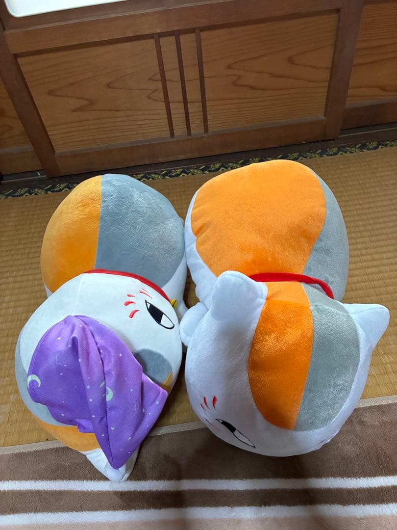 夏目友人帳めちゃでかぬいぐるみニャンコ先生よそ見とおやすみニャンコ先生2体セット