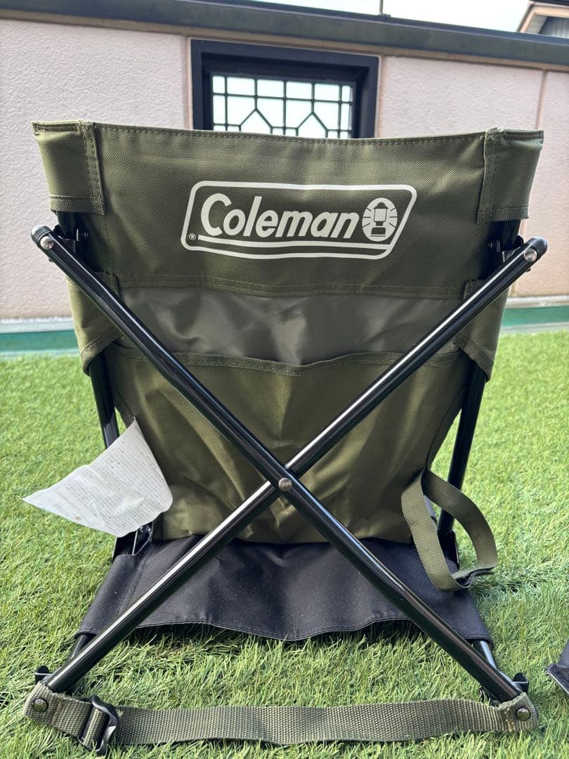 【新品未使用】2脚セット•Coleman コンパクトグラウンドチェア オリーブ