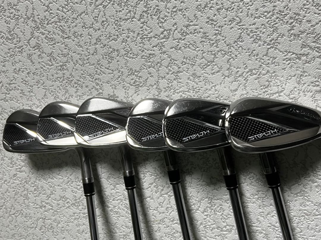 テーラメイド　ステルスアイアン 6本セット純正スチールSシャフト