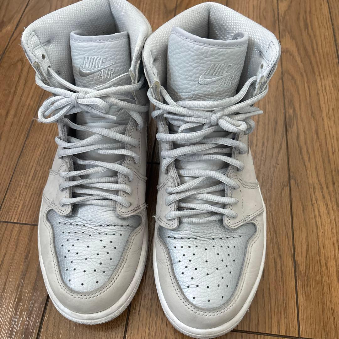 Nike Air Jordan 1 シルバー/ホワイト ハイカット