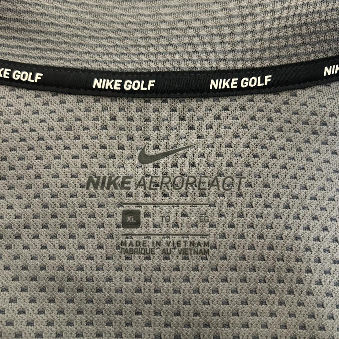 人気　NIKE GOLF　長袖シャツ　エアロリアクト　ハーフジップ　XL