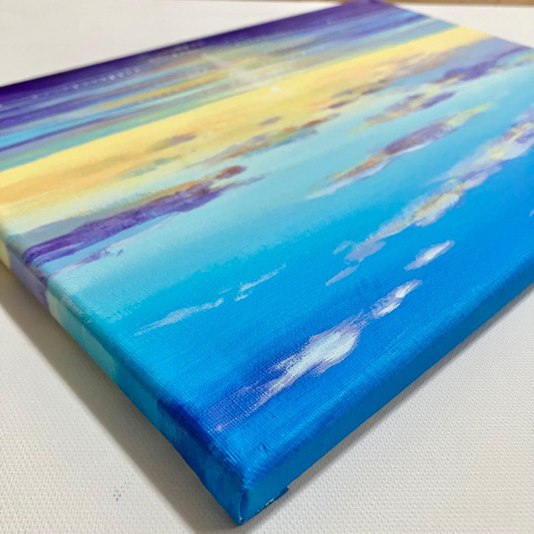 はじまりの朝＊絵画　原画　風景画　海　空　朝日　夕日　ハワイ　沖縄