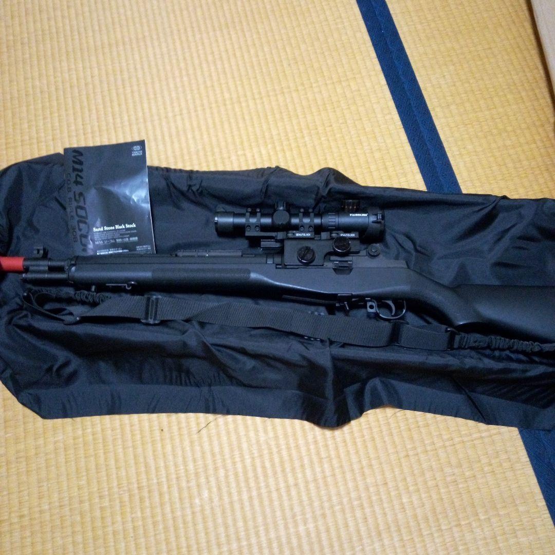 ジャンク品ですから、東京マルイM14アサルトスナイパーライフル QDスコープ付き