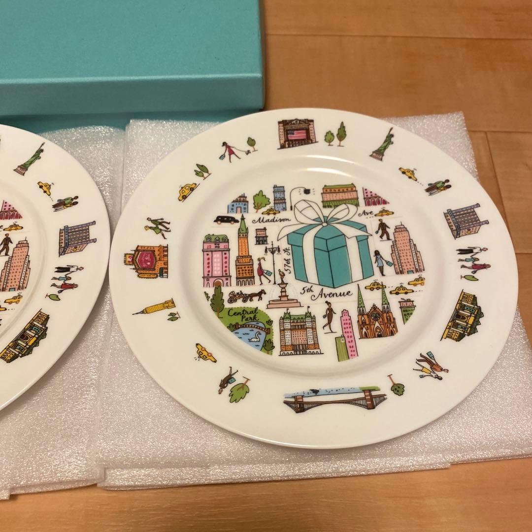 【新品未使用】2枚セット　TIFFANY &Co. 5th アベニュープレート