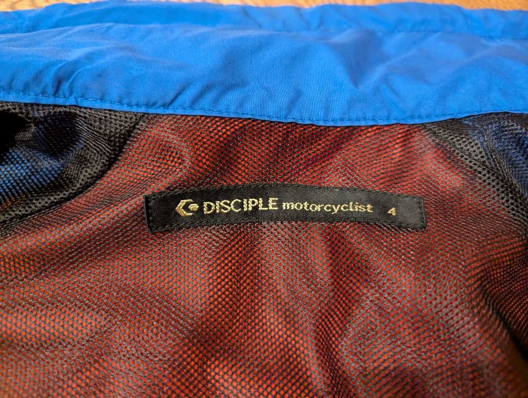 DISCIPLE motorcyclist ウィンドブレーカー 青赤