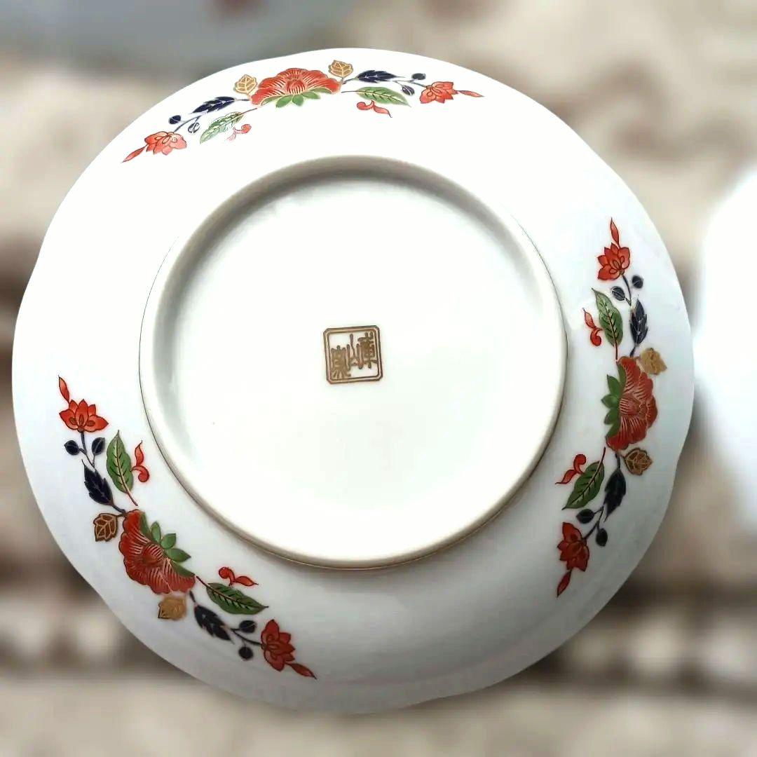 【美品】前畑陶器 庫山窯 金彩 小皿 銘々皿 取り皿 美濃焼　和食器　５枚組