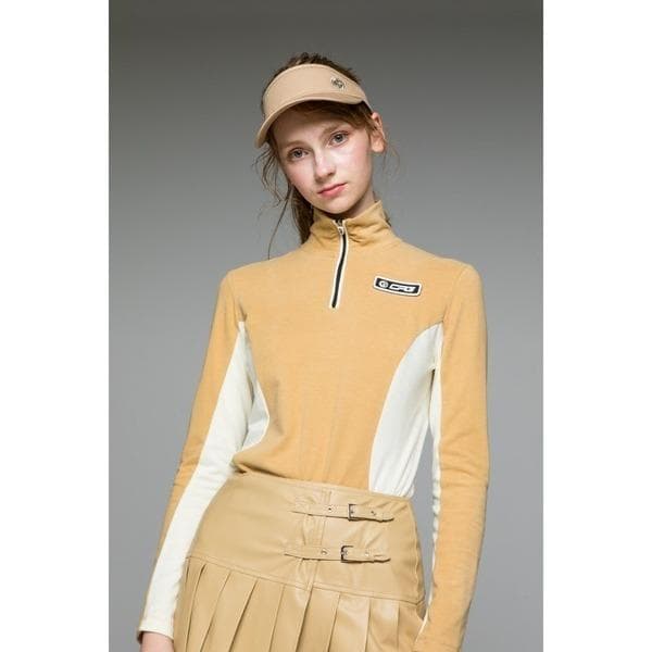 新品タグ CPG GOLF ハーフジップ長袖シャツ ハイネック モックネック M