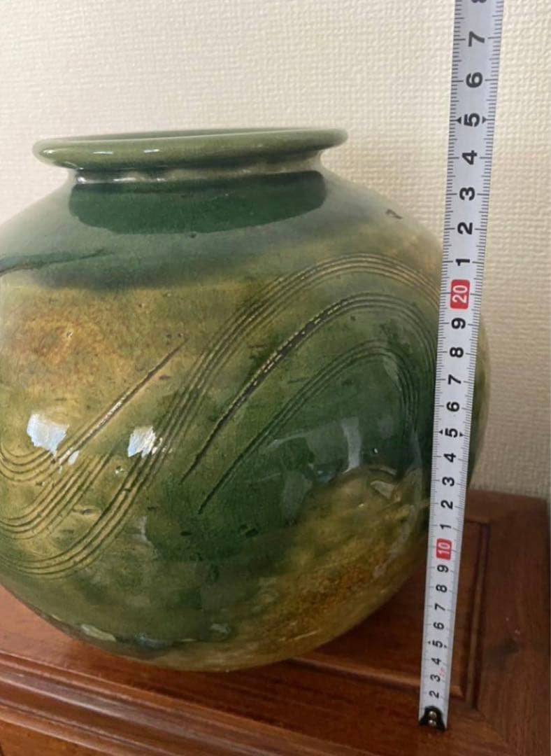 織部焼　花瓶　壺　唐物