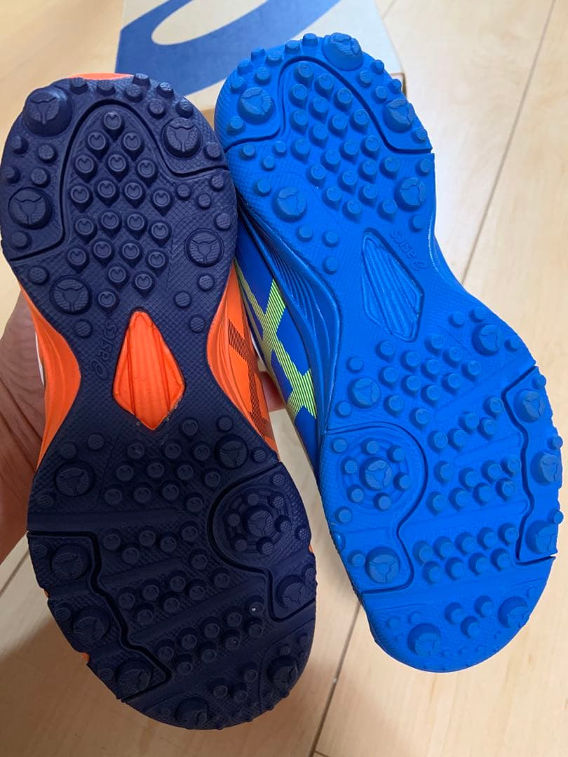 asics JUNIOR 6 TF 18.0cm 青/オレンジ　ジュニオーレ
