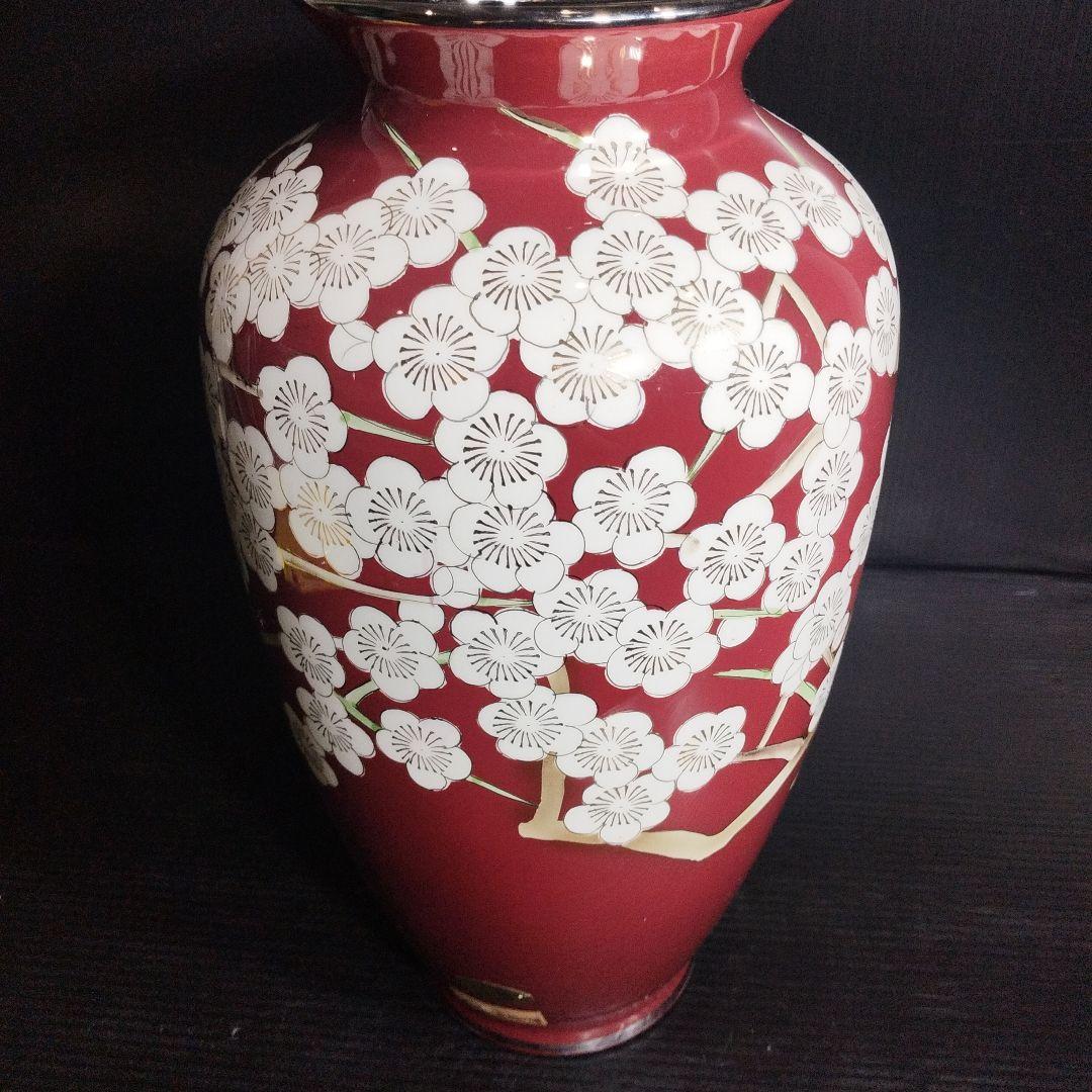 黒翠七宝 花瓶