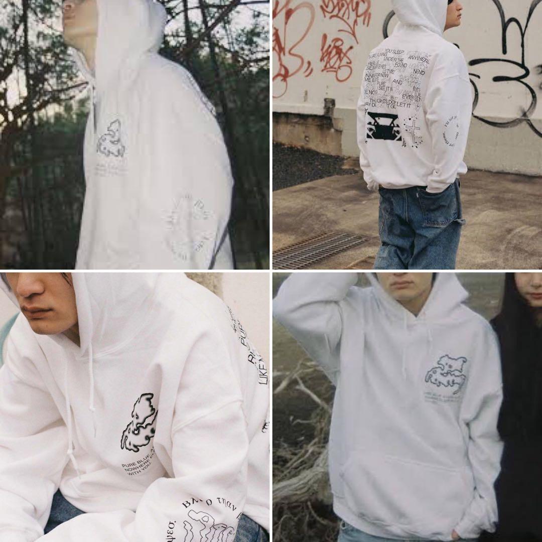 Age Factory mental wealth 裏起毛 パーカー 白XL