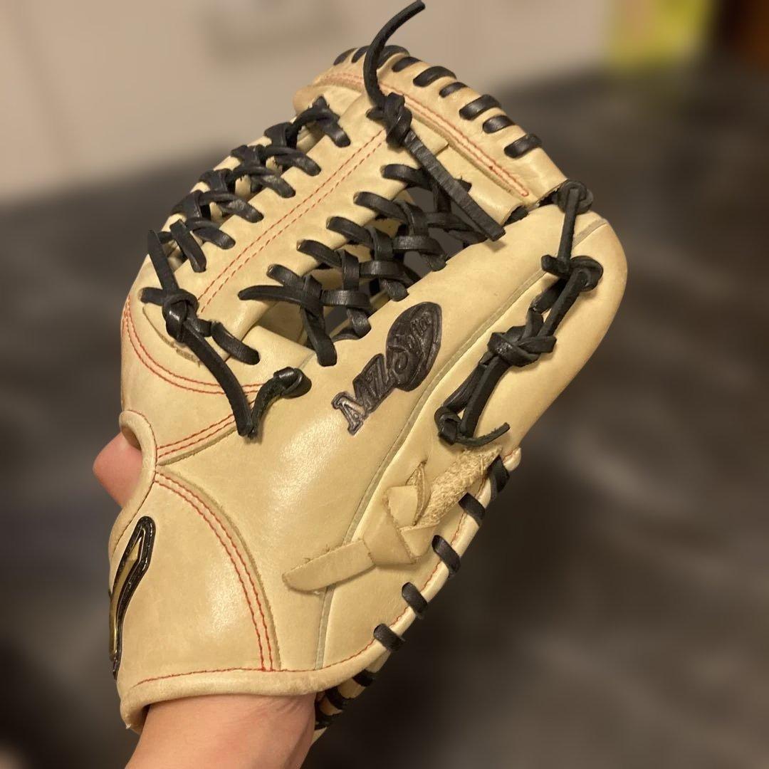 Mizuno 野球グローブ 右投げ ベージュ