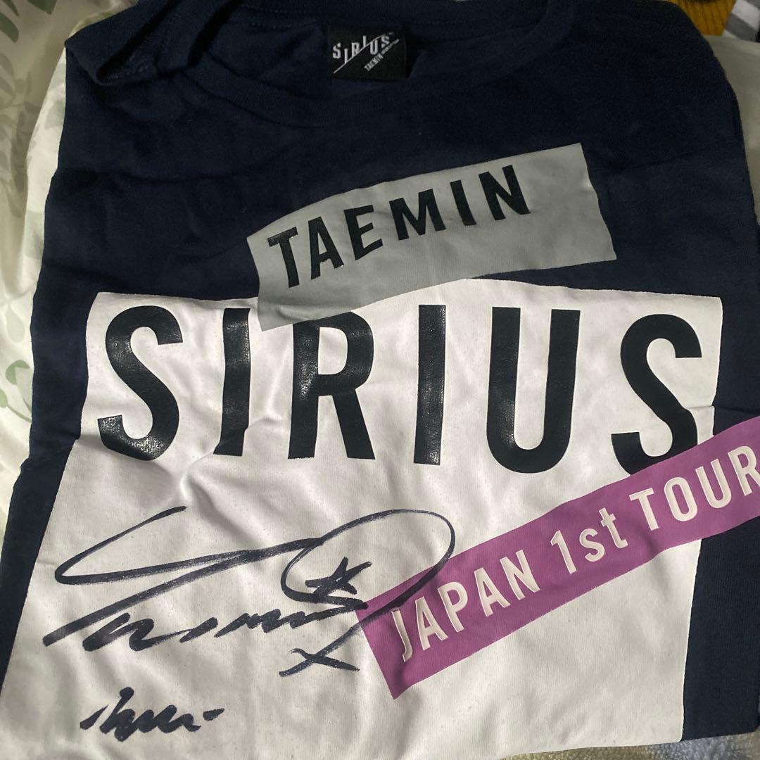 TAEMIN SIRIUS JAPAN 1st TOUR サイン入りTシャツ