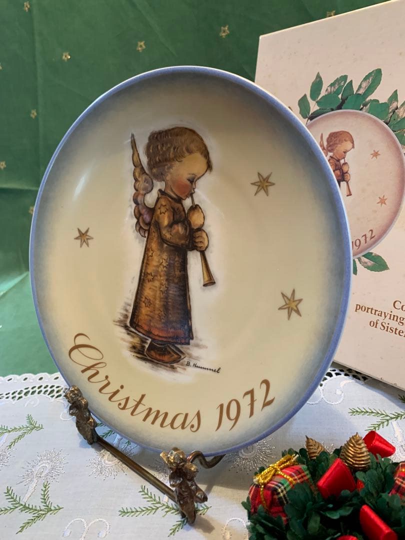 フンメル人形　レアな箱入りコレクターシリーズ1972年のクリスマスプレート！