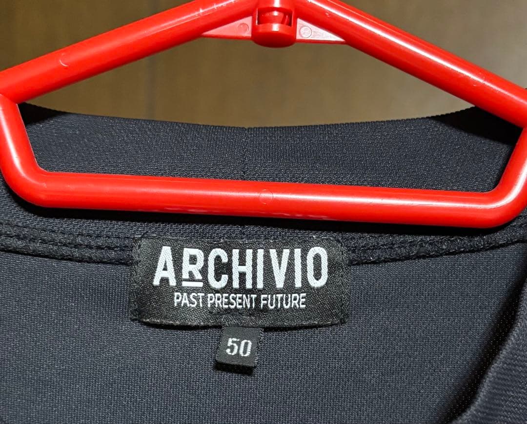 美品 ARCHIVIO アルチビオ モックネック シャツ サイズ50