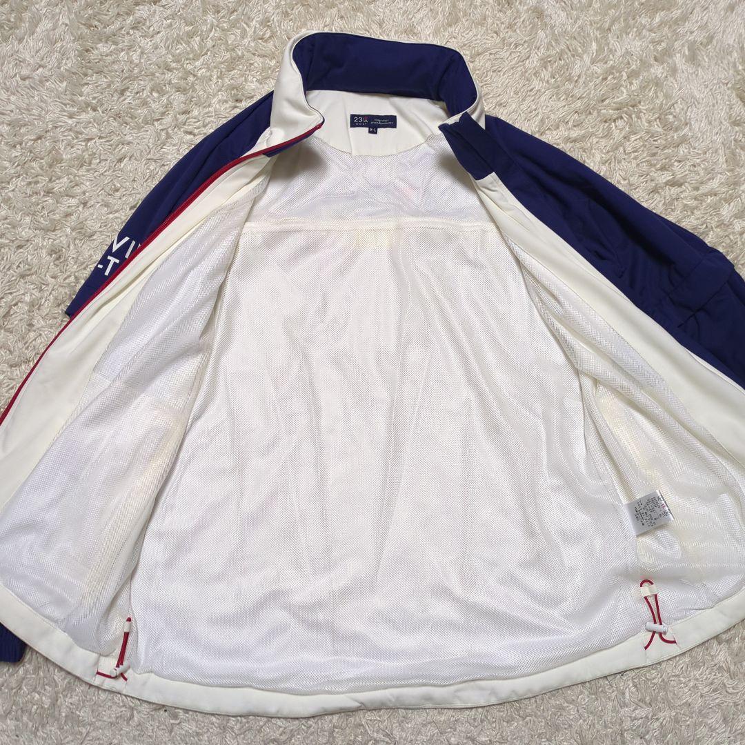 【美品】23区GOLF ナイロン ジャケット 2way パープル レディース M