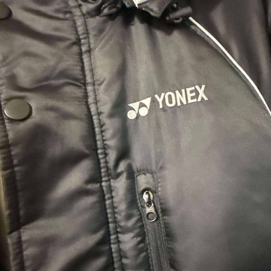 YONEX フード付きベンチコート　ブラック